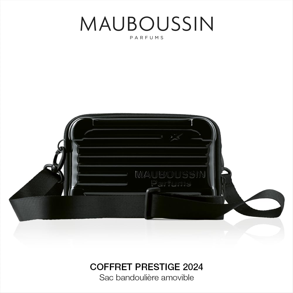 Mauboussin - Coffret Prestige 2024 Pour Elle : Eau de Parfum 100ml, Lait Corps 75ml, Travel Spray 20ml & Sac Bandoulière