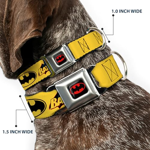 Buckle-Down BMC Batman schwarz/gelb Hund Halsband