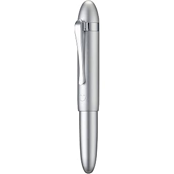 HONG DIAN M1 F llfederhalter extra feine Feder Silber & U-Boot-Form Aluminium kurz Mini-Taschen-Reisestift
