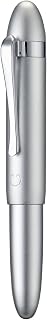 HONG DIAN M1 Fountain Pen Fine Nib, Silver & Submarine Shape Aluminium Short Mini Pocket Travel Pen