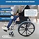 Mobiclinic®, Rollstuhl, Klappbar, Leicht, Unterbremssystem, Feststellbremse, Modell ópera, Aluminium, Stabile rollen, Europäische marke, Klappbare armlehnen, Abnehmbare fußstützen, Ergonomisch