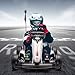 24V Electric Go Kart for Kids, Electric Drift Kart Outdoor Race Car, Ride on Toy Drifting Car with 2x200w Motors, 7.5 Mph Speed, Length Adjustment