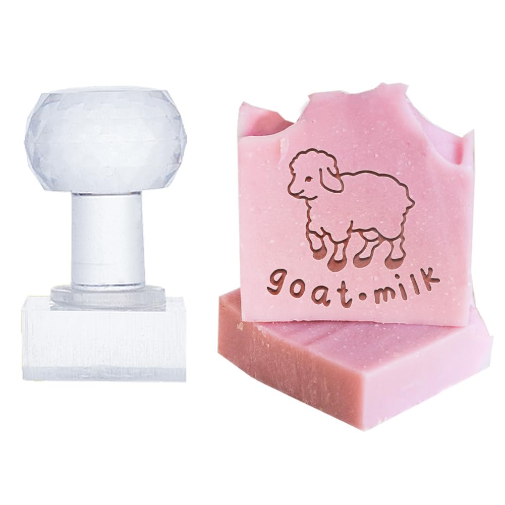 Tampon chèvre acrylique transparent haute précision pour savonnerie