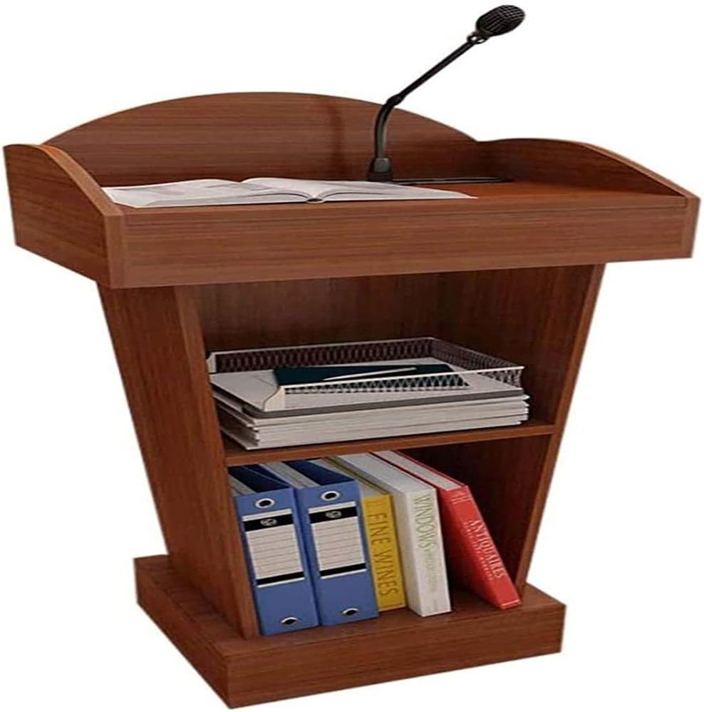 Podium Host Stage Pulpit Lectern Reception Desk Conference Pulpit Lectern Church Pulpit for Restaurants Weddings Portable Presentation Podium Lectern Speaking Pulpit