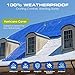 TARPATOP Multi-Purpose Waterproof Heavy Duty Poly Tarp - 5X7 Large Blue Tarp with Grommets Every 3ft - Rot, Rust, and UV Resistant, Weatherproof Tarp Covers for Camping, Farming, Vehicles, and More