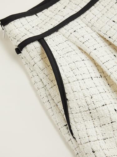 CIDER Mini Skirt for Women Tweed Mid Waist Contrasting Binding Pocket Short Skirt Skirts for Women3