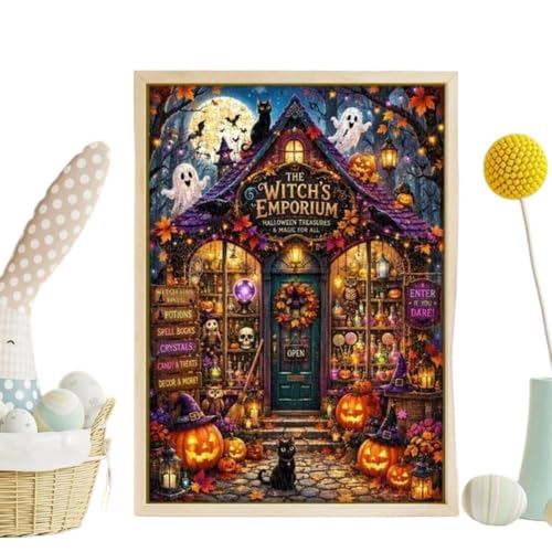 Puzzle de Halloween de 1000 piezas de gran detalle decorativo para escuelas