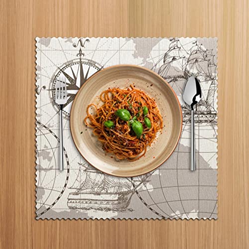 Sets de table design main ERD gris 30,5 cm la quintessence du raffinement de table moderne - 6