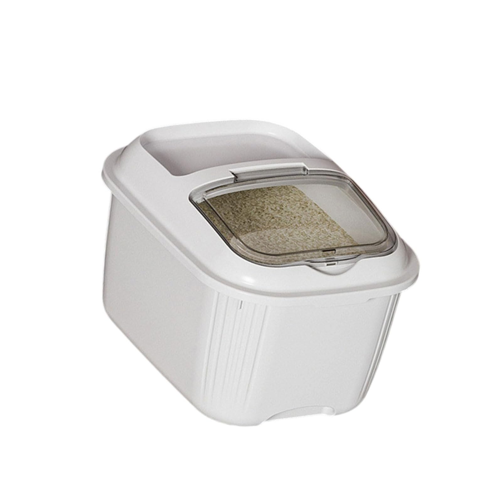 Snorvixre Hygienic Container Resistant Anti Lid Window for Rice Organization Sealed Rice Container for Humid
