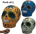 Squishies Day The Dead Sugar Skulls | Pack of 3 Large Slow Rising Dough Squishy | Jumbo Cream Scented Brilliant Colors | Celebrate Dios De Los Muertos | Great Cheap Prime Toy Package