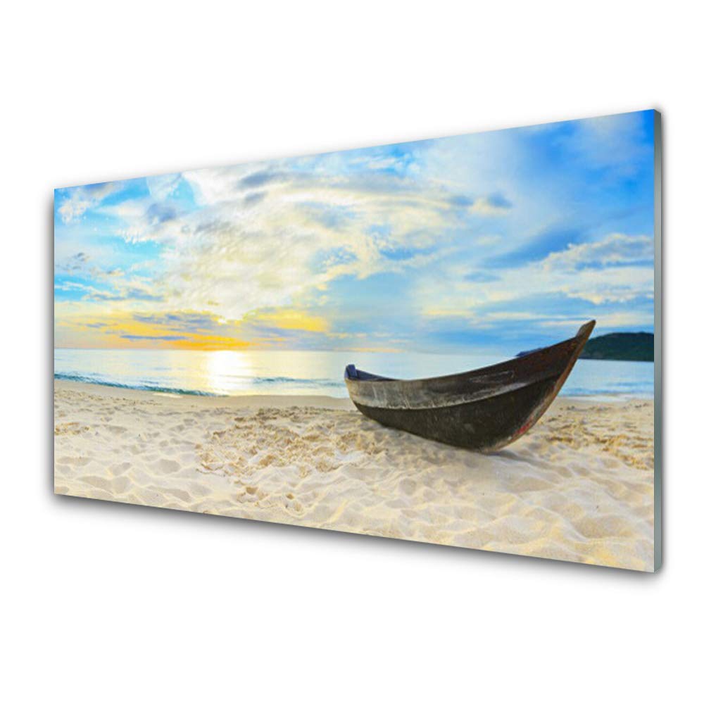 Tableau décoration incassable et léger paysage de plage verre acrylique