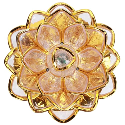 2X Color-Changing LED Lotus Lights for Buddhist Worship and Prayer