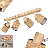 Largeur: 6 cm | Hauteur: 20 cm | Longueur : 67 cm | Matériau de la lampe : bois, métal | Matériau de l'abat-jour : bambou | Couleur de la lampe : chrome, couleurs naturelles | Couleur de l'abat-jour : couleur naturelle