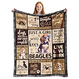 Gkyuobaly Fathers Day Blankets for Beagles Lovers,Beagle Gifts,Beagles Lover Gifts,Gifts for Beagle Lovers,Beagle Gifts for Women Men,Beagle Mom Dad Gifts,Beagle Blanket for Fathers Day 50" x 60"