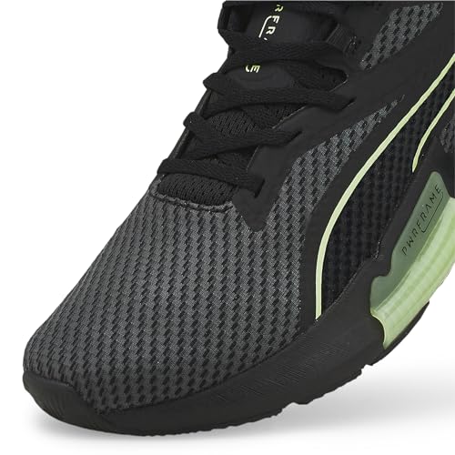Image of Puma Men's Pwrframe Gymnastics Shoes, Puma Black Fizzy Lime, 10 US