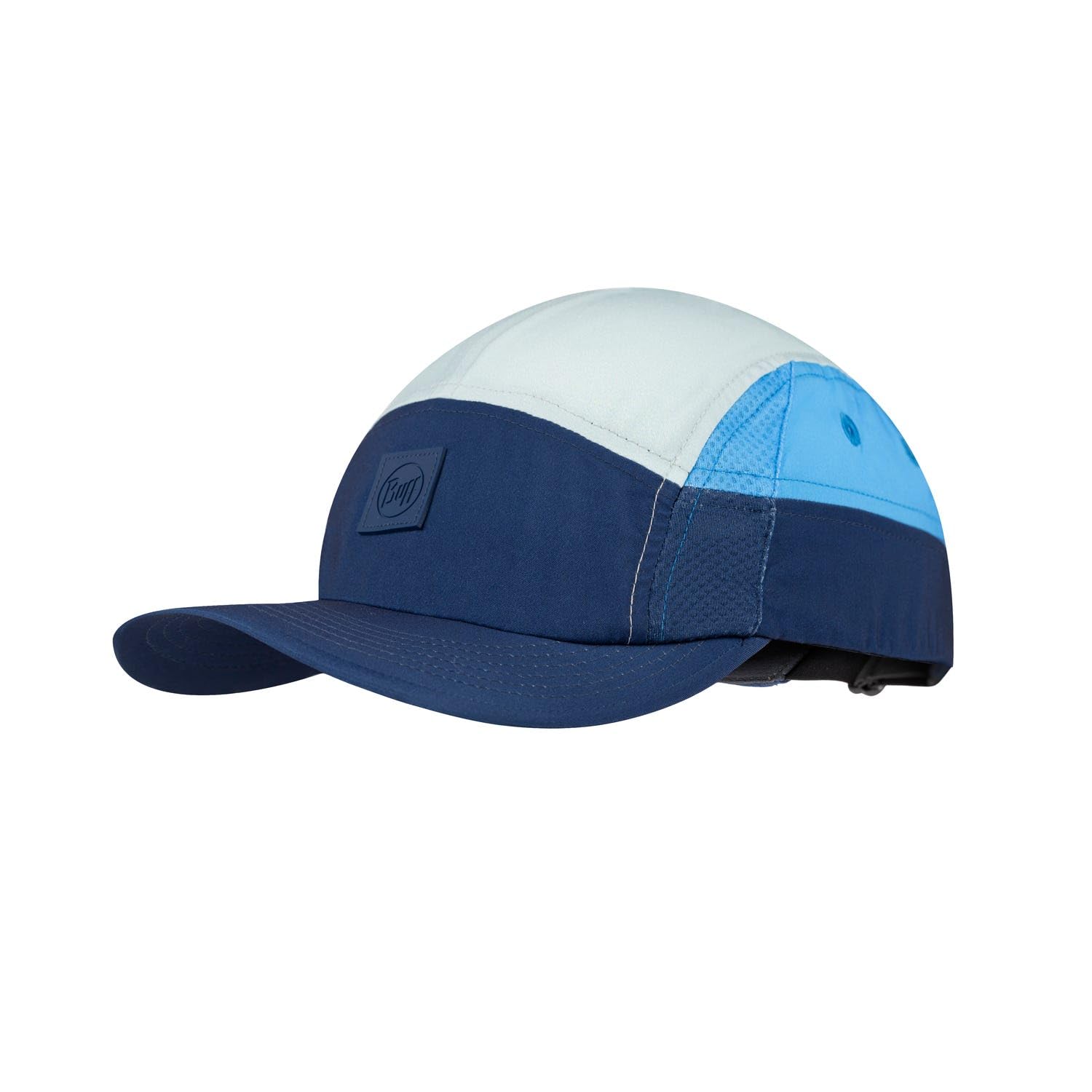Buff®| Cap 5 Panel Go Men, Women, Adults, Flexible, UPF50, Adjustable, Sustainable, Lightweight, Running, Recycled Materials, Comfortable L/XL Blue