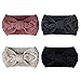 Produktbild Stirnband Damen Winter Warmes Knoten Gestrickte Stirnbänder Elastisches Häkelarbeit Ohr Wärmer für Frauen Mädchen 4 Stück