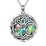 ♥ Concepto de diseño: ♥ Las joyas celtas del árbol de la vida para mujer representan el equilibrio y la armonía en la naturaleza. Para los celtas, el símbolo del árbol de la vida significaba sabiduría, fuerza y una larga vida