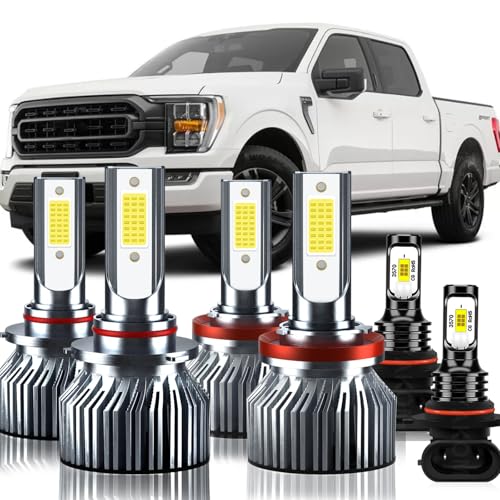 TXBILMOO Upgraded Light Bulbs Kit Compatible For Ford F-150 2015-2023 6500K White Plug-and-Play Super Bright Lights Bulbs - 6Pack