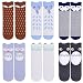 Unisex Baby Girls Socks,Gellwhu 6 Pairs Toddler Boy Animal Knee High Socks (0-12 Months, 6-Pack Set B)