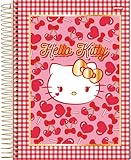 Jandaia - Caderno Espiral Universitário CD 1 Matéria 80 Fls Hello Kitty Cereja FSC