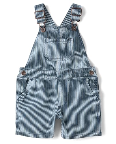 Image of The Children's Place Baby Boys' And Toddler Denim Short Overall