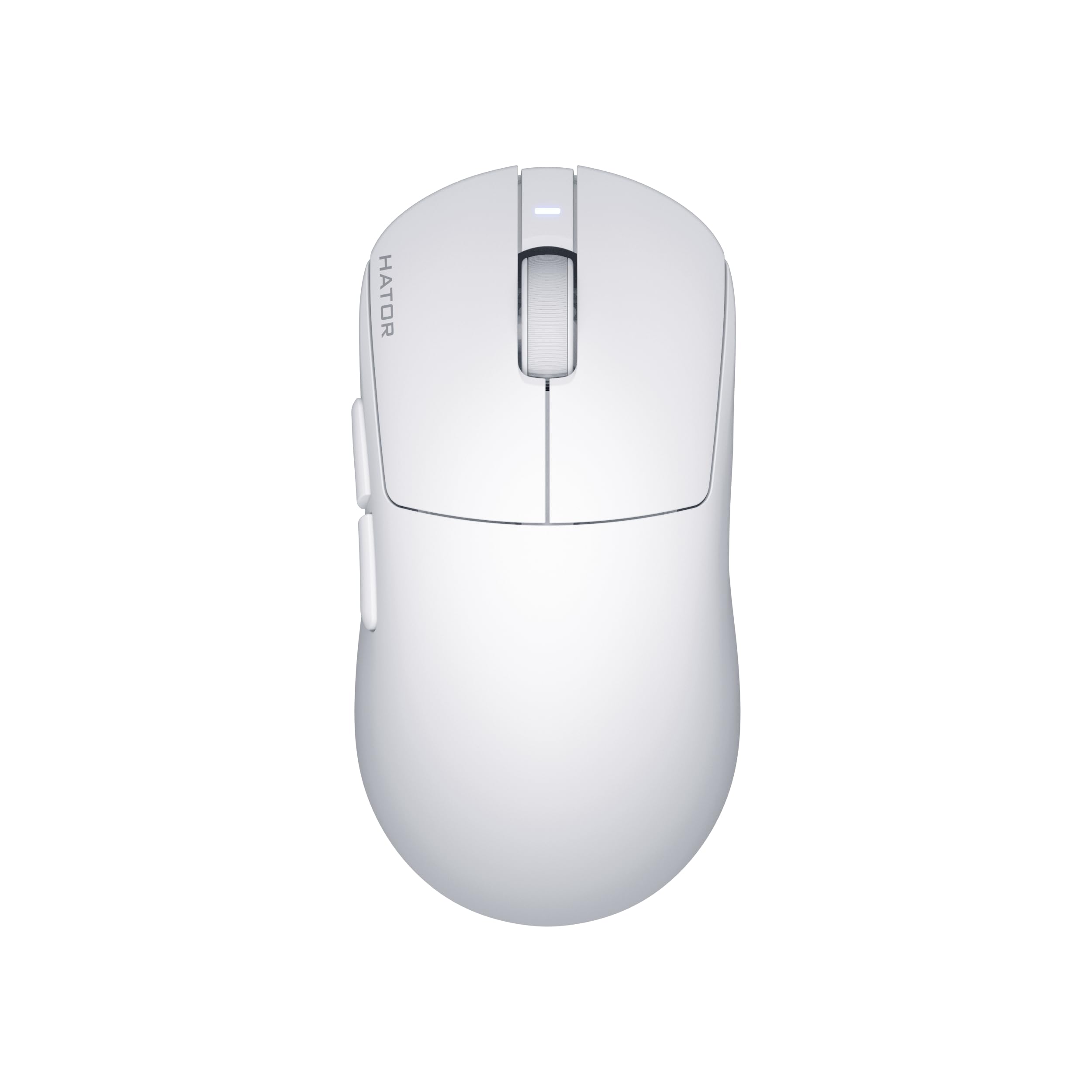 HATOR Quasar 3S Ultima 8K Wireless Ratón Gaming inalámbrico, 46g Ultraligero, PixArt PAW3950 Sensor, 30000 dpi, Optical Switches 100M, 8000Hz, 2.4GHz/Bluetooth 5.4/USB-C, PTFE Skates, PC/Mac (Blanco)