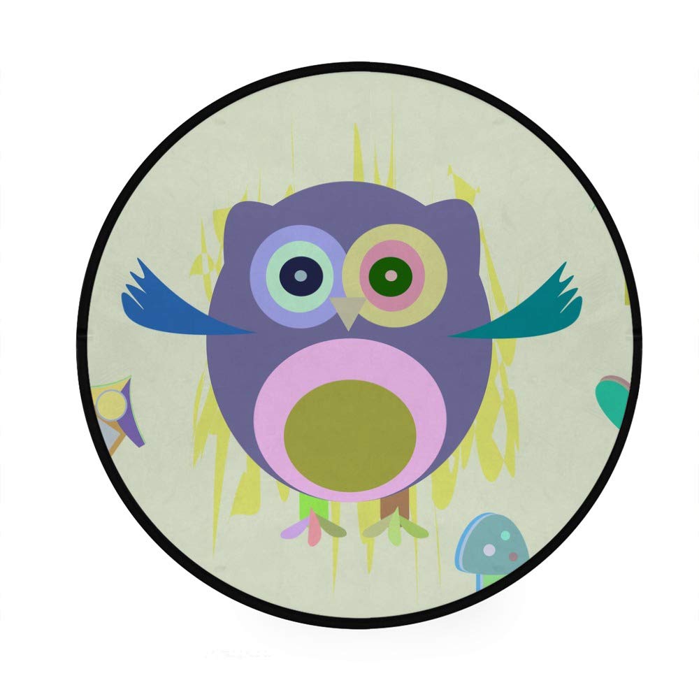 Tapis antidérapant en plastique de 91cm paillasson entrée hibou