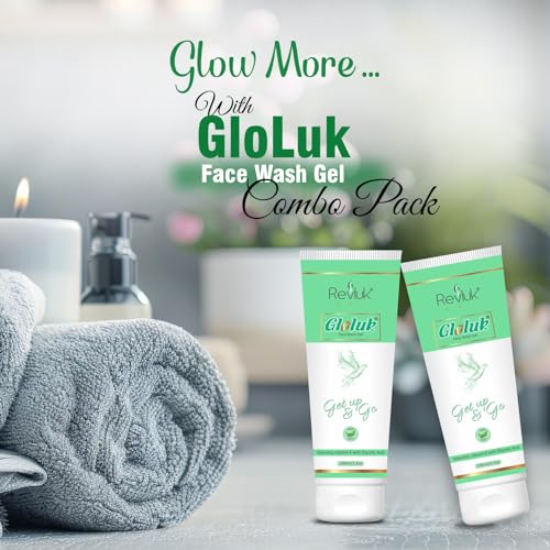 Image of Gloluk Face Wash Combo Pack - Deep Cleansing & Hydrating Formula | Natural Ingredients | Suitable for All Skin Types | Removes Dirt & Oil | 2 x 100ml