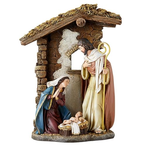 Avalon Gallery Nativity Sculptures - Joseph, Mary, & Jesus Holy