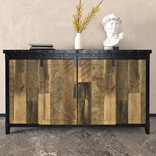 WESTICK Brown Wood Counter Top Peel and Stick Waterproof Wood Contact Paper for Countertops Self Adhesive Wooden Wallpaper Rustic Wooden Vinyl Countertop Wrap for Tables Kitchen Cabinets 15.8" x 78"