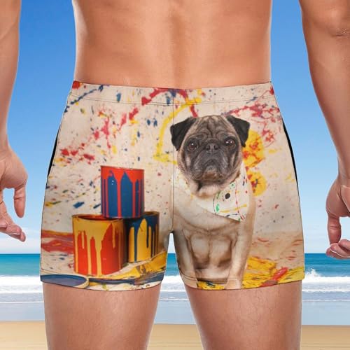 Maillot de Bain Homme Slip sans Frottement - Boxer de Bain Bulldog Ajusté et Confort