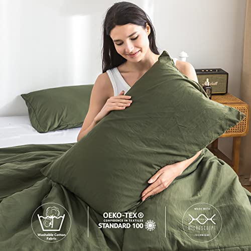 Cottebed 001 Ultra-Soft Queen Washed Bedding Comforter Sets Bed, All Seasons Use Light Weight With Warm Fluffy Washable Cotton Microfiber Fabric,1 Bed Comforter & 2 Pillow Sham thumb #3