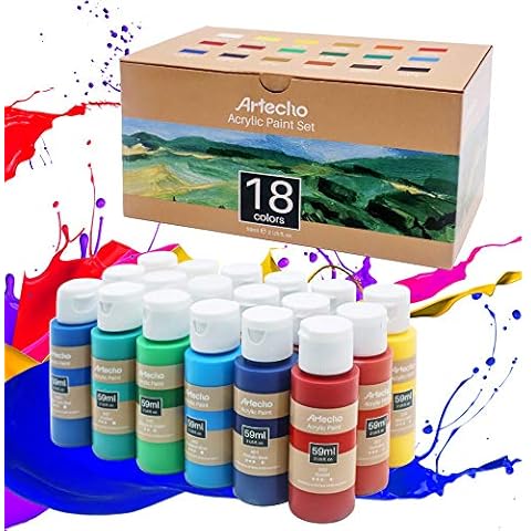 Artecho Pinturas Acrilicas 18 colores 59 ml Cover