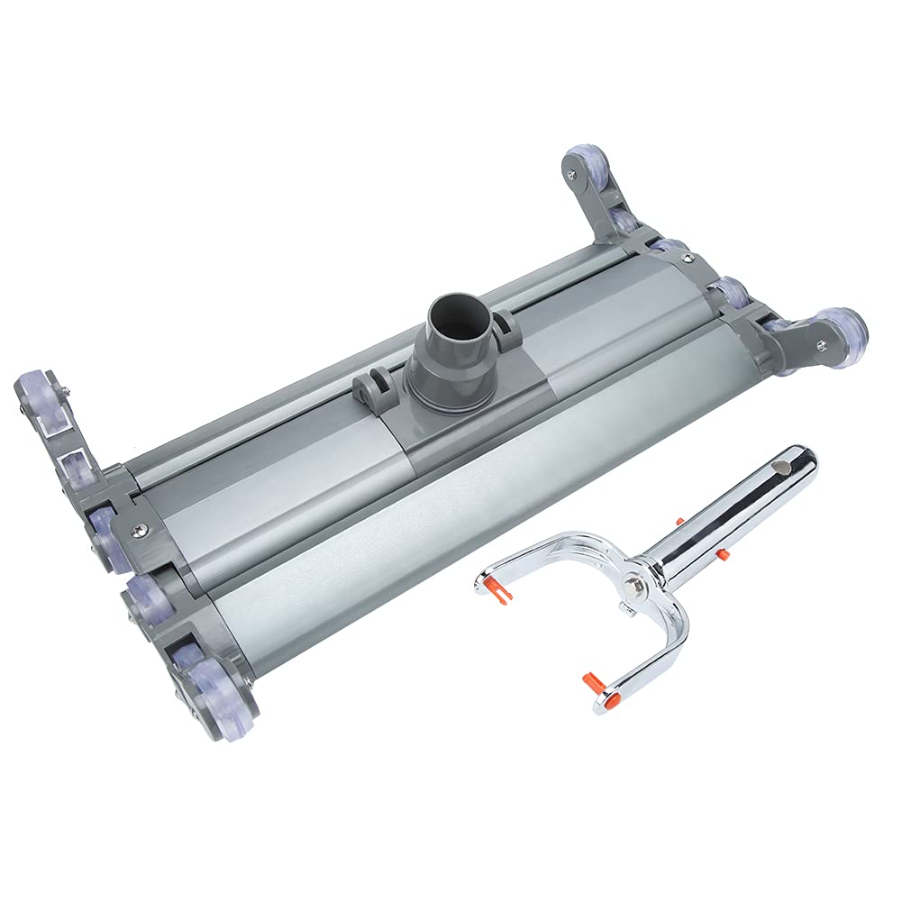 YAOGOHUA 18in Aluminum Alloy Vacuum Suction Head Cleaner Swimming Pool Spa Cleaning Tool