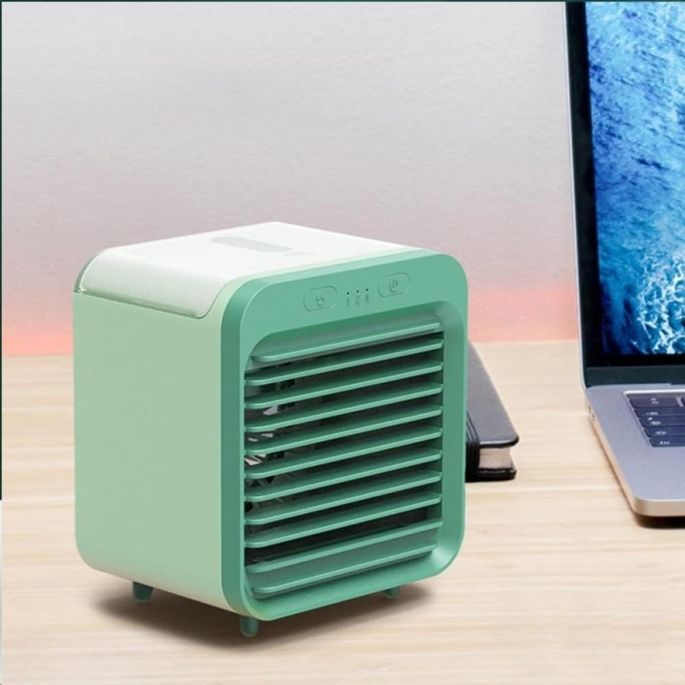 L2TStore Desk Mini Fan, 3 in 1 Device: It cools, Humidifies and Cleans, Portable Air Cooler Fan, Air Conditioner Light Desktop, Air Cooling Fan, Humidifier Purifier For Office Bedroom