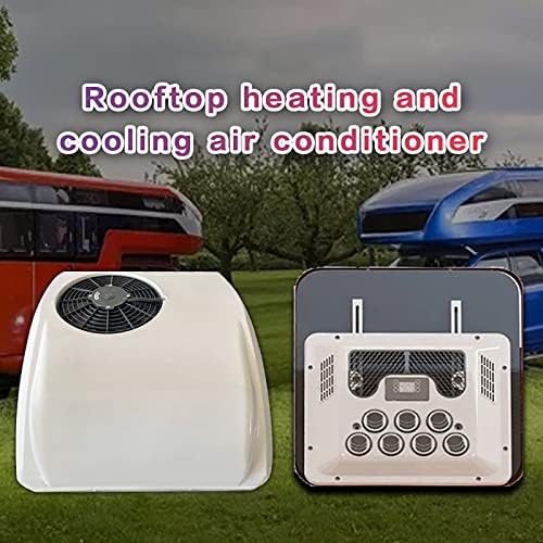 Rv Rooftop Dc Unit Roof Mounted Dc Air Conditioner - 12V/24V Electric Motorhome Ac for Heating and Cooling, Ideal for Trucks and Rvs, Energy Efficient and Compact Design,A-12V