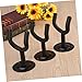 SUPVOX 3pcs Guitar Wall Mount Hangers Round Shape Hook Holder for All of Guitars and Violins Easy to Install for Home Decor and Instrument Display