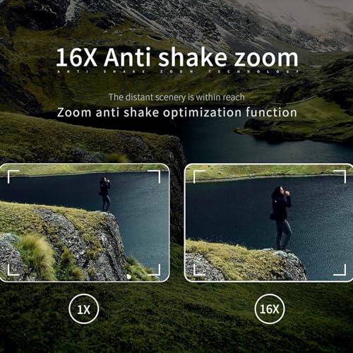 Digital Camera, 4K 3 Inch HD 64MP Color Display 16X Digital Zoom Vlog Camera, with Lens, for Photography Video - Image 7