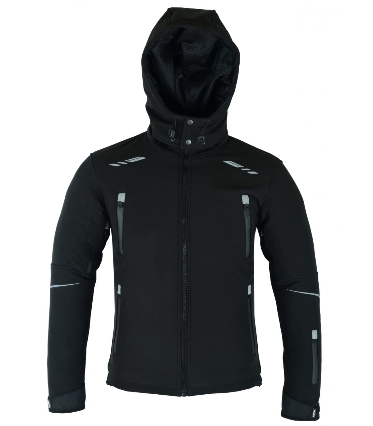 LOVO - Chaqueta Moto Hombre Softshell con Protecciones - Cazadora Moto Hombre Invierno y Primavera - Ropa de Moto Segura y Cómoda