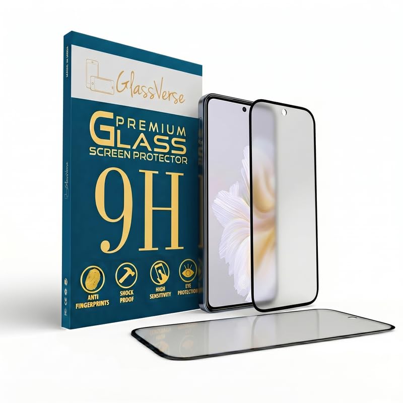 Image of GlassVerse Matte Tempered Glass for Tecno Camon 30 Premier | Anti Glare, Smooth Touch Screen Protector, 9H Hardness, Edge to Edge, Case Friendly, Hassle-less Installation Kit Included. (Pack of 2)