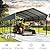 Reinforced Galvanized Carport Outdoor Heavy Duty Shelter with Anchors Easy Assembly for Tractor and Vehicles (12 * 20FT)