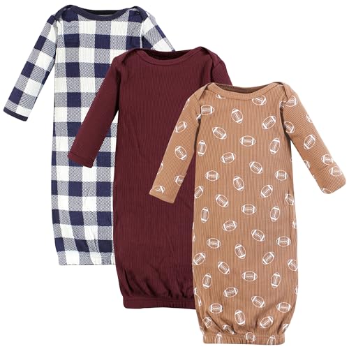 Hudson Baby Unisex Baby Thermal Gown 3pk