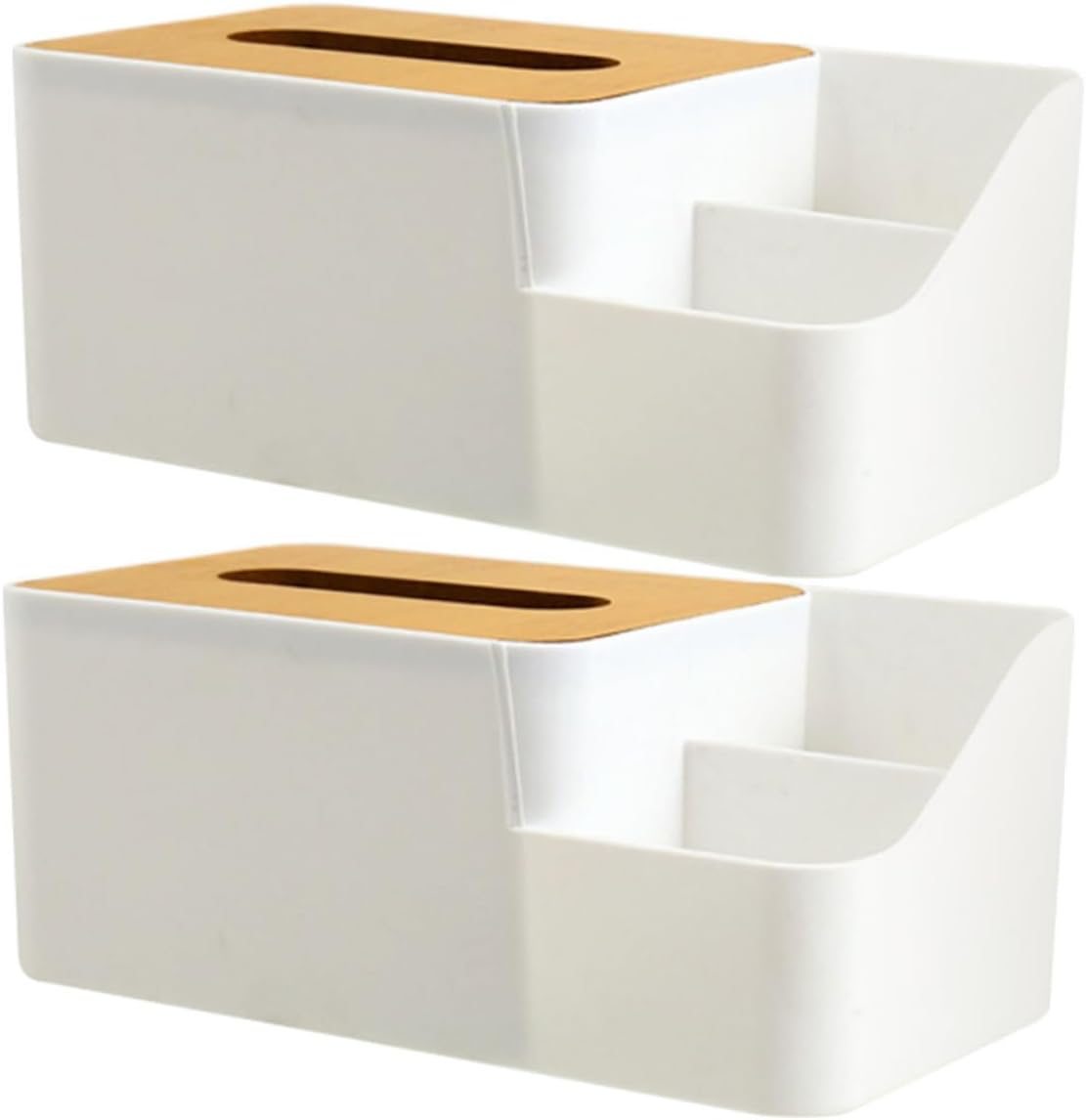 DECHOUS Plastic Tissue Box Storage Case Office Organiser for Desk Napkin Holder