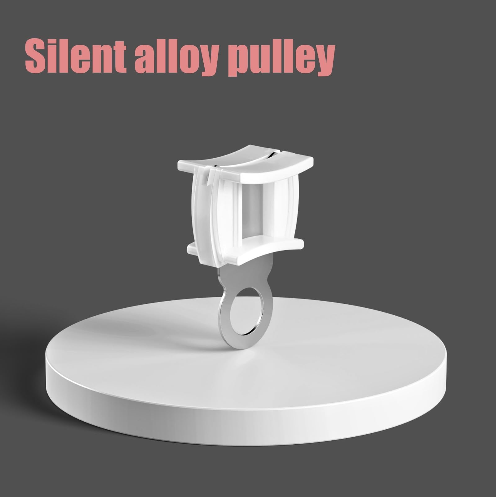 Tringle à rideaux silencieuse en aluminium de 1,80 m, système coulissant pour salon et chambre à coucher, comprend des rouleaux, parfait pour les cloisons de séparation et les rideaux élégants.