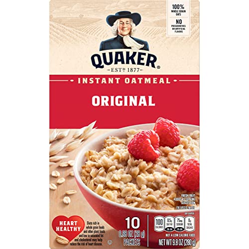 Image of Quaker Instant Oatmeal, Original, 0.98oz Packets (10 Pack)