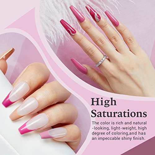 Dip Nails Powder Starter Kit, Azurebeauty 4 Colors Intellectual Lady Brown Purple Dipping Powder Set With Base & Top Coat Activator Recycling Tray For French Nail Art Manicure Salon Diy At Home #TOP5