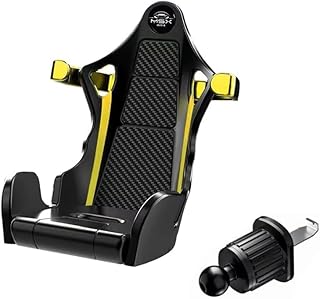 حامل هاتف للسيارة بتصميم مقعد سباق رياضي. يتميز بتصميم يشبه مقعد السيارة الرياضي (اسود ، كود : 9351 ) ---من نسمه ستور