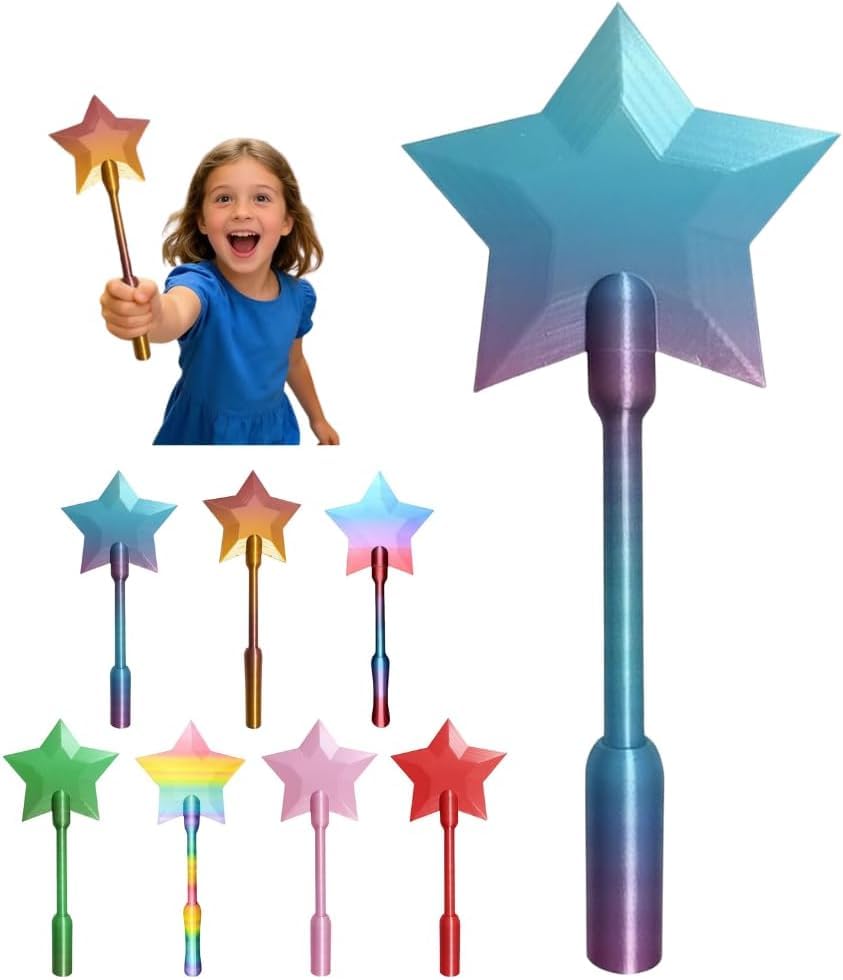 Orgonite Credit Card Wand,3D Printed Wand Tap to Pay, Magic Wand Contactless Payment Card Holder Easy Checkout Suitable Scenarios for Card Payment Fun Gift Magic Lovers (Star-F)