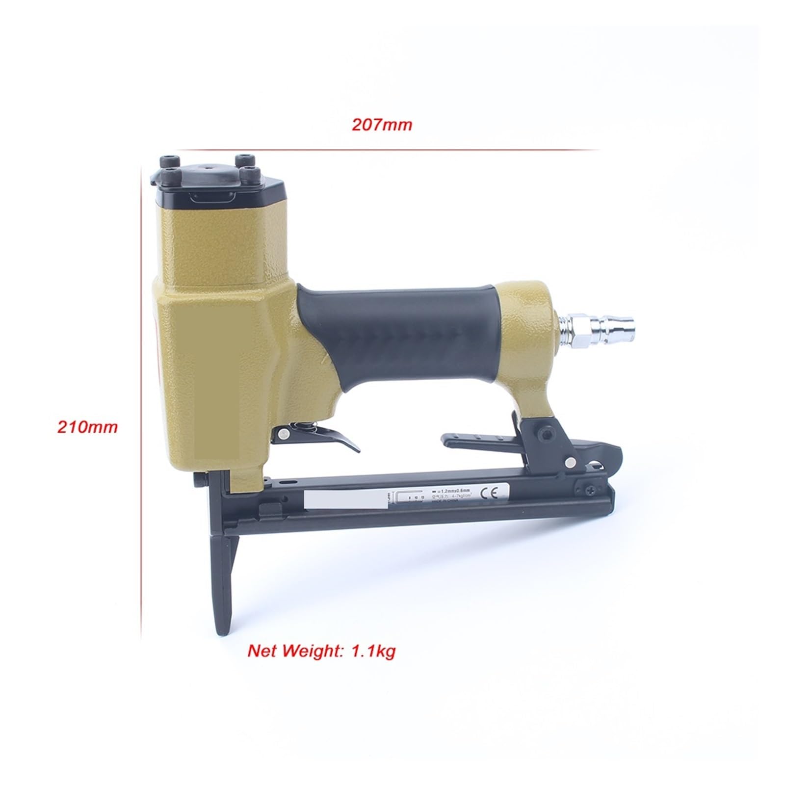 Gwoździarka, 20GA 1013JL Pneumatyczny Pistolet Na Zszywki 11,2 Mm Etra Zszywacz Pneumatyczny Z Długimi Ustami Zszywacz Pneumatyczny do tapicerki i ciesielstwa